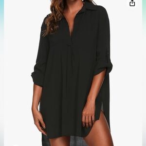 Ekouaer Women's Swimsuit Beach Cover Up Shirt Beachwear Bathing Suit Beach Dress